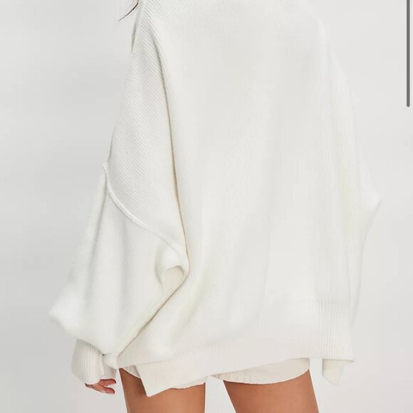 FREE PEOPLE Easy Street Tunic - Painted White - Large - Picture 2 of 6